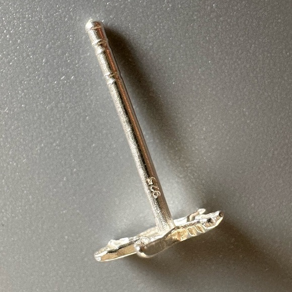 Sterling Silver Tiny Dove Bird Earrings - Picture 8 of 11